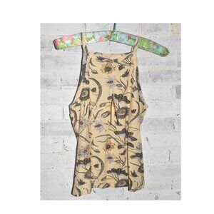 NWT! Ulla Johnson Sidney Cami in Floral Lemon-balm Size P $145!